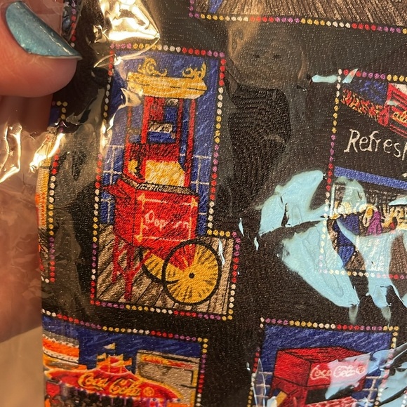 Coca Cola Vintage Made in Korea Polyester Necktie Tie Logo Fair Carnival - Picture 14 of 14